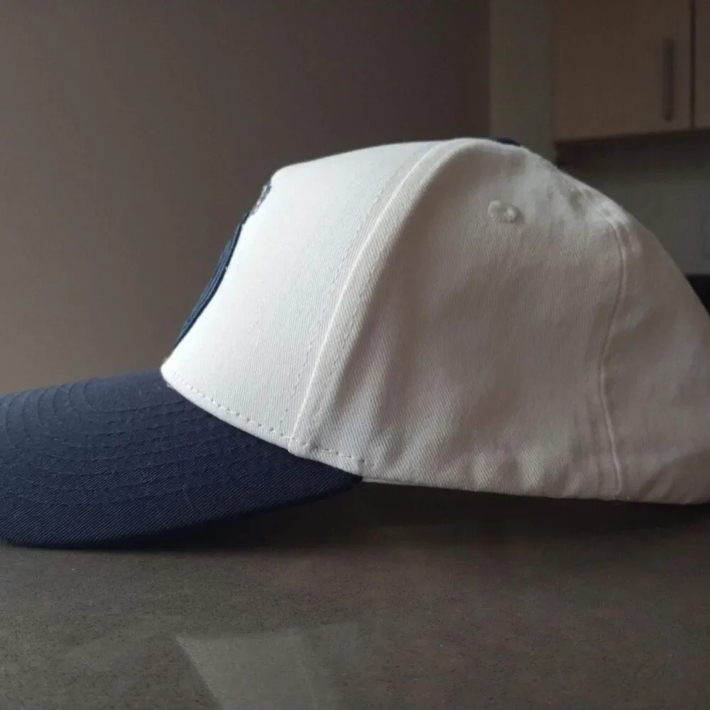 Real Madrid White & Navy Snapback Cap Hat